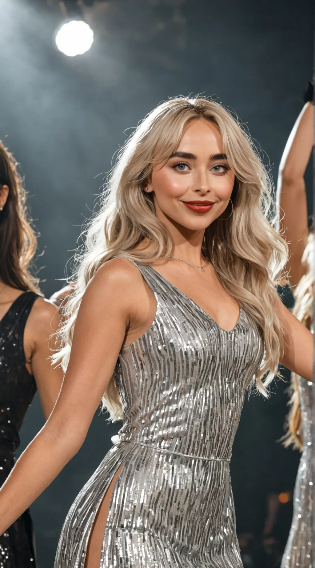 ai character: Sabrina Carpenter  background