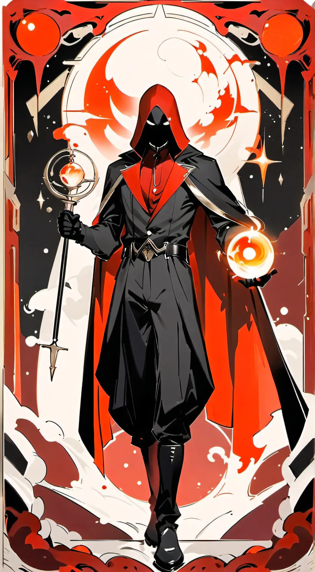 ai character: Mischevious light background