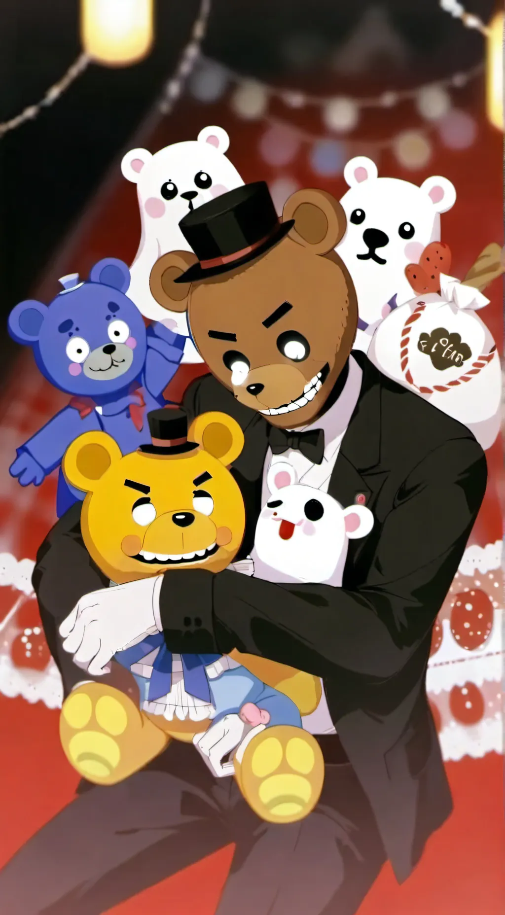 ai character: Freddy Fuzzlight background