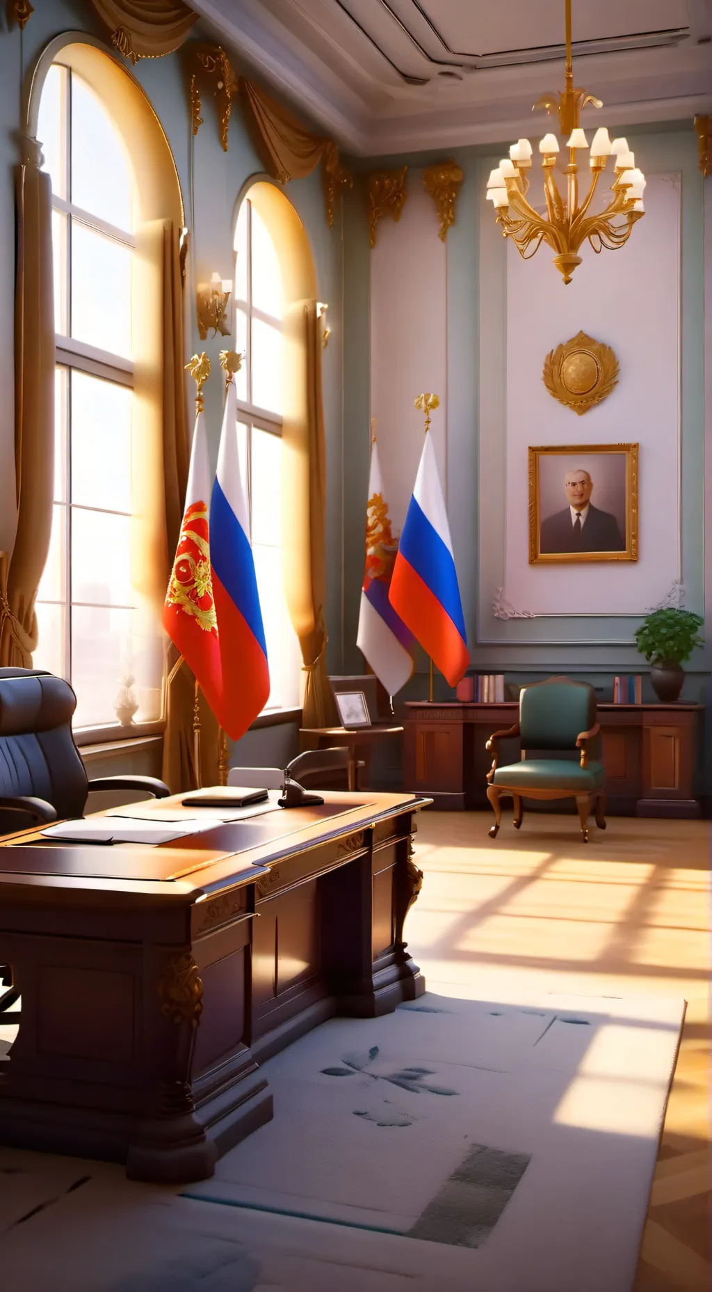 ai character: Kremlin Palace background