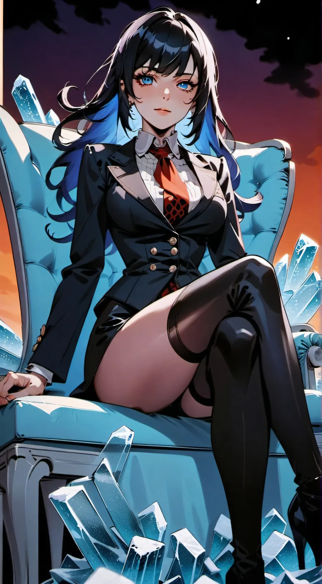 ai character: Noir background