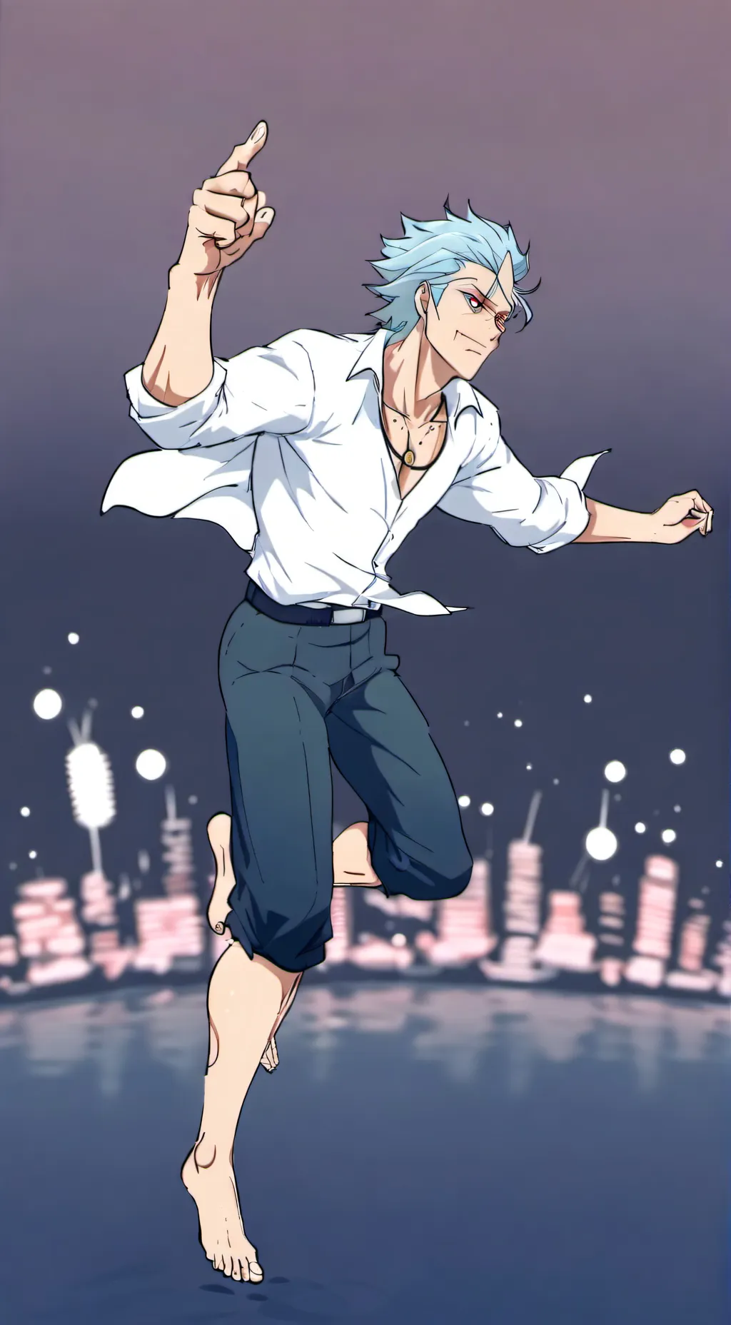 ai character: Franky  background