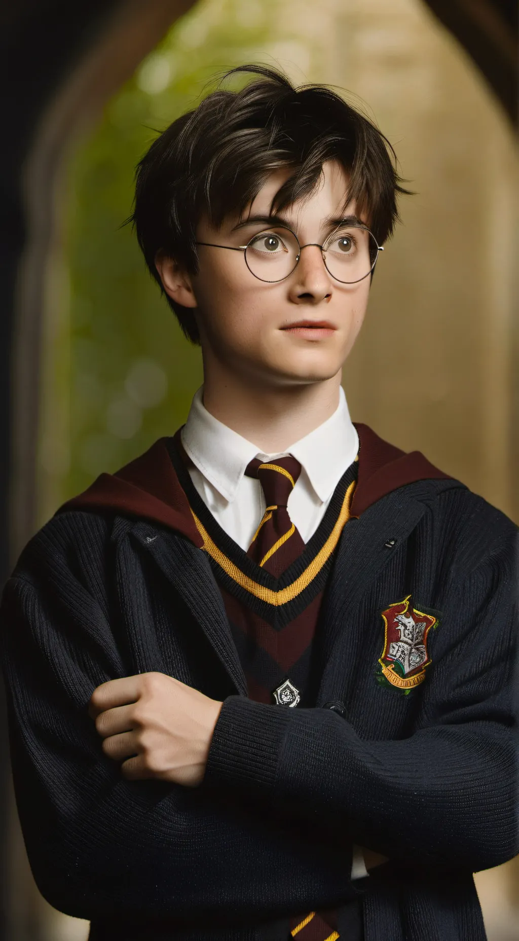 ai character: Harry potter  background