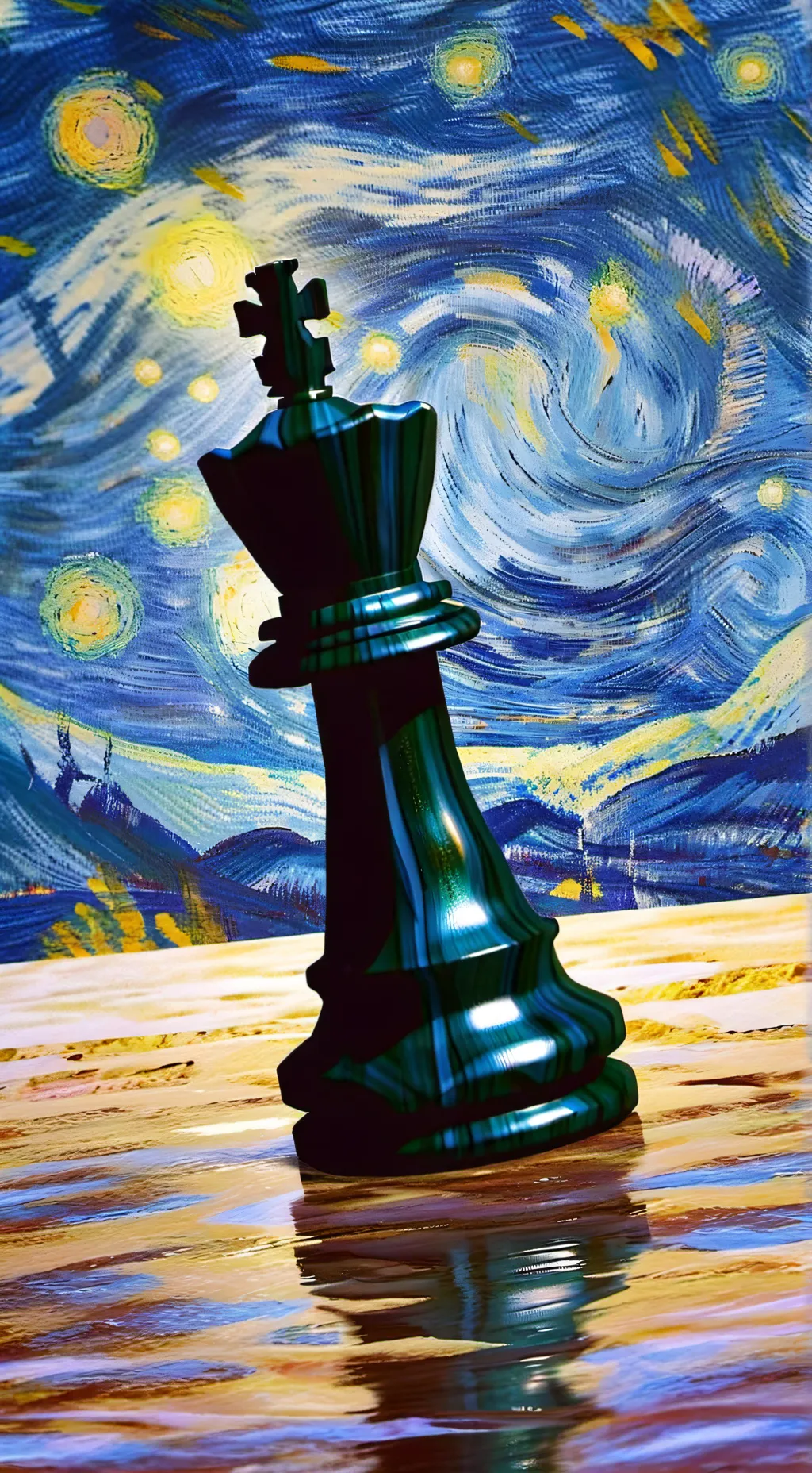 ai character: Brilliant King, background