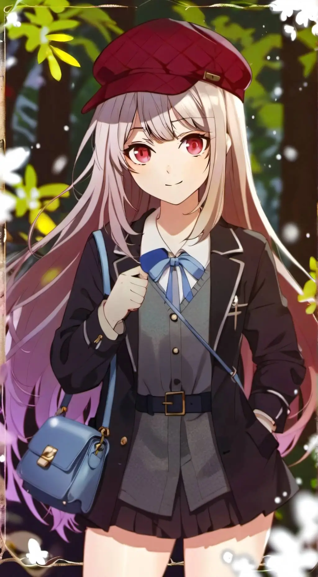 ai character: Allie Emerald background