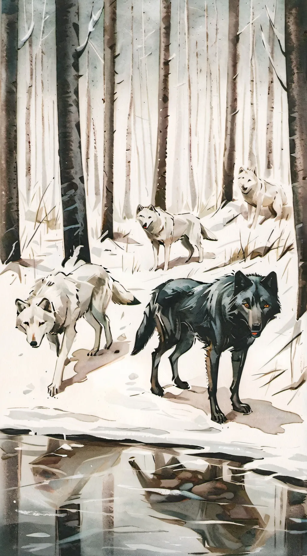 ai character: wolf pack background
