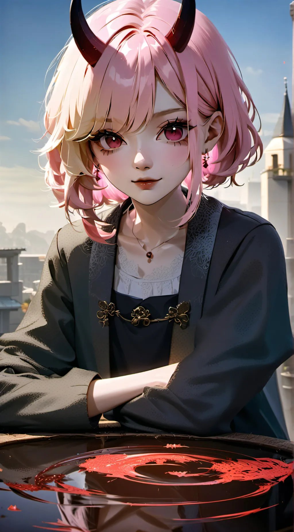 ai character: MHA in Hell background