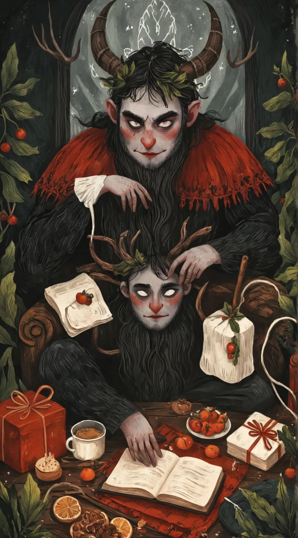 ai character: Krampus background