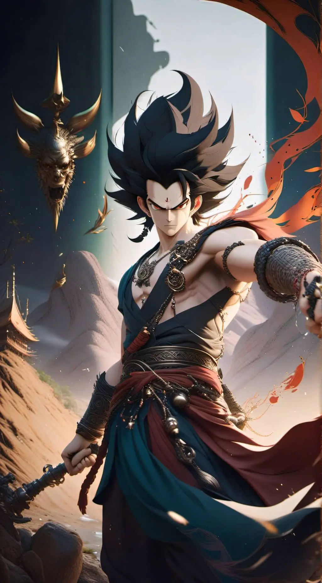 ai character: Rey Alexander  background