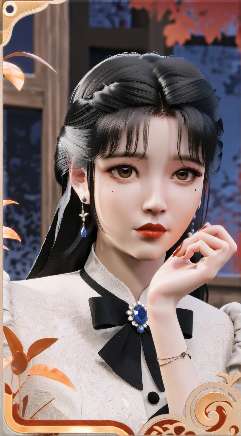 ai character: YouTuberin background
