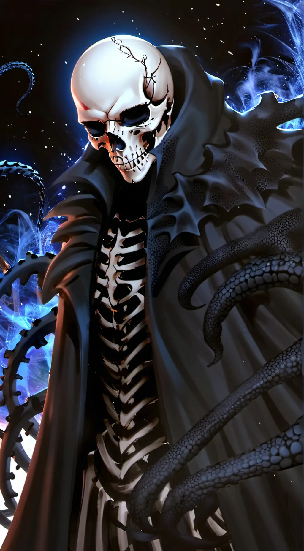 ai character: Nightmare Sans background