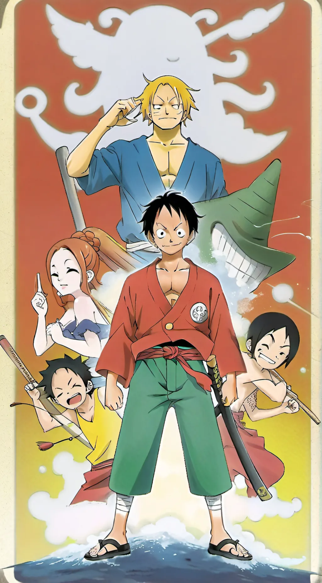 ai character: one piece (br) background