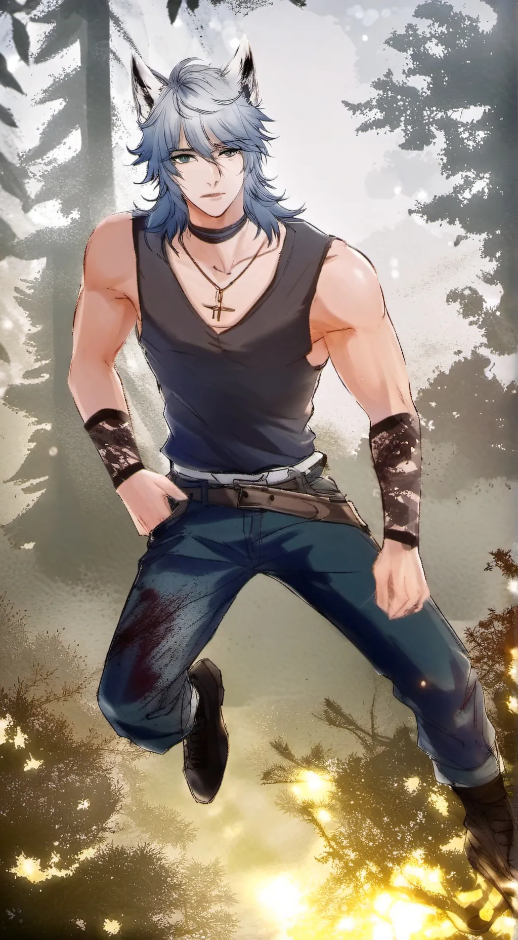 ai character: Dabi background