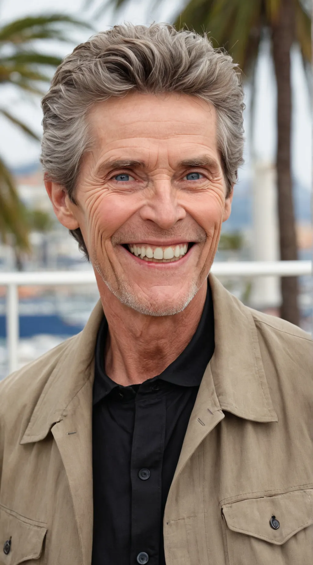 ai character: Willem Dafoe background