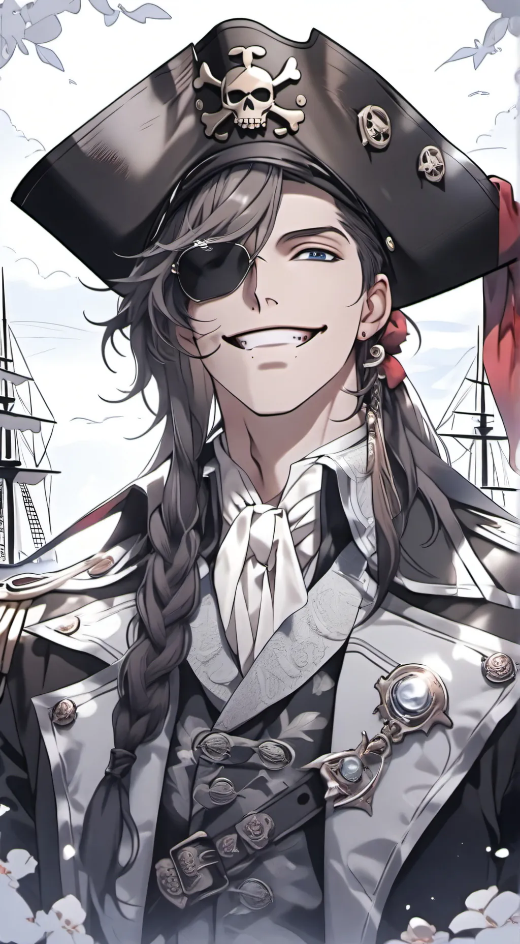 ai character: 🍻🏴‍☠Hermes background