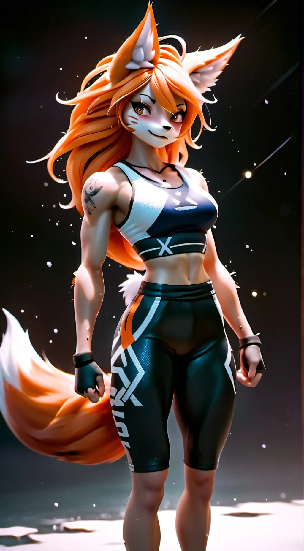 ai character: Gymnast Genna  background