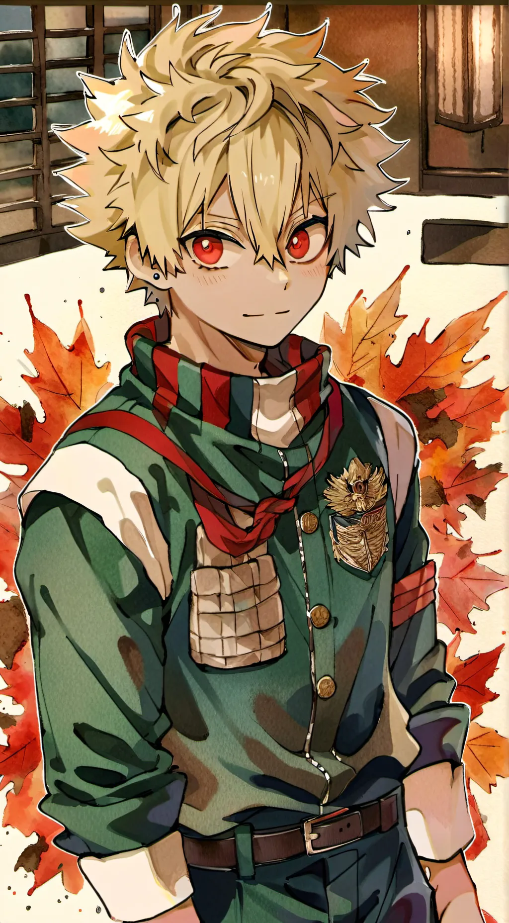 ai character: Katsuki bakugo background