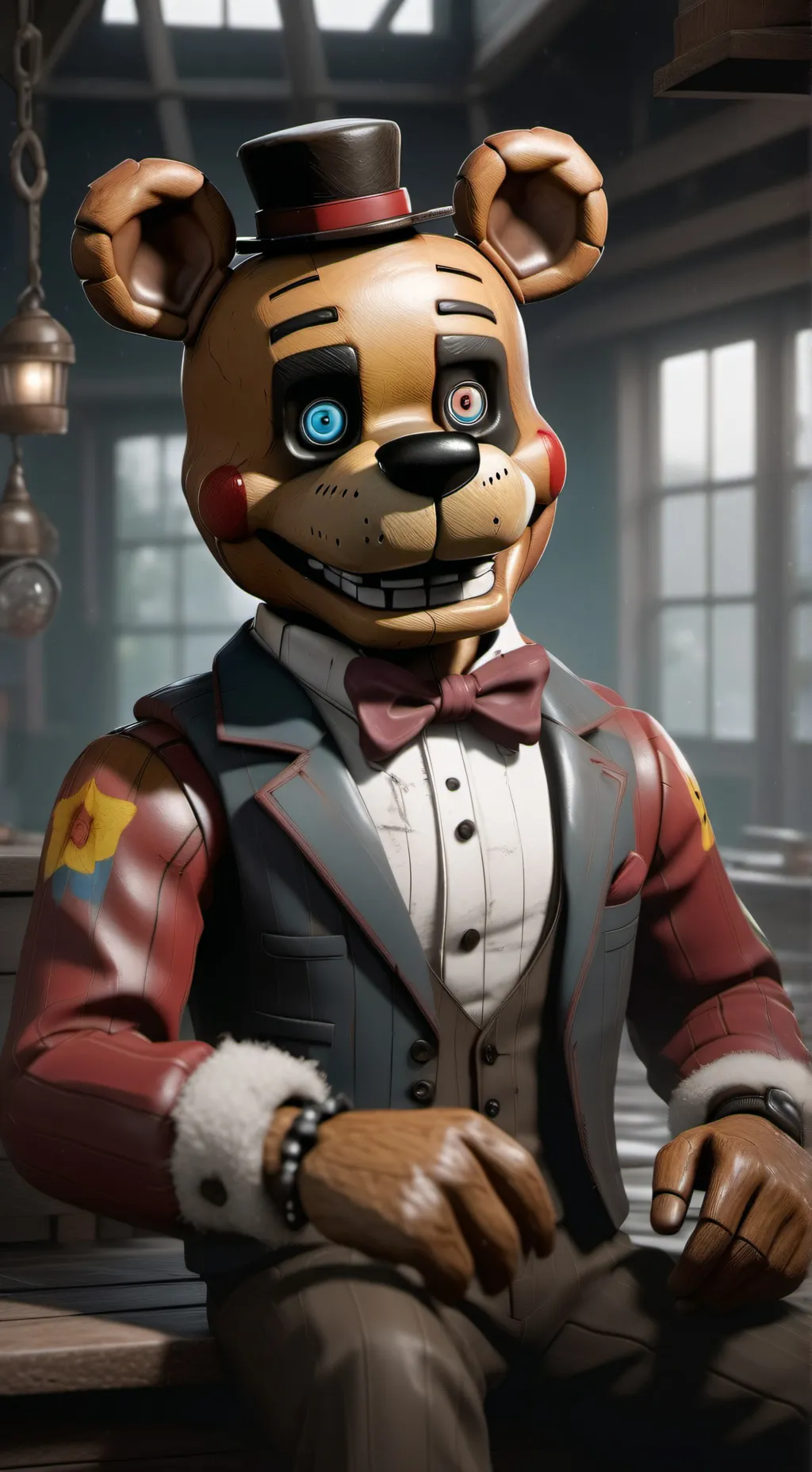ai character: Fnaf 2 background