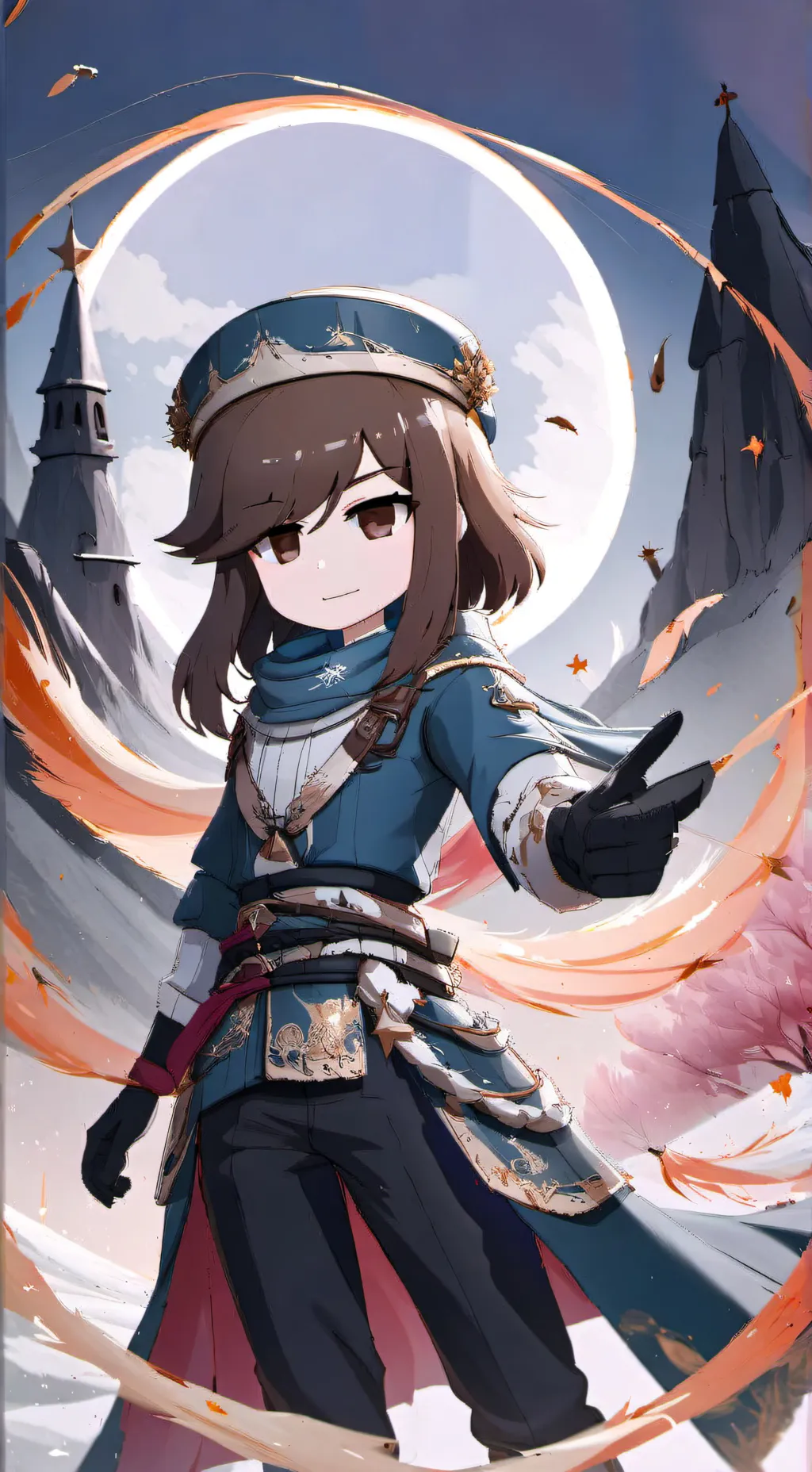ai character: Harry Potter X KNY background
