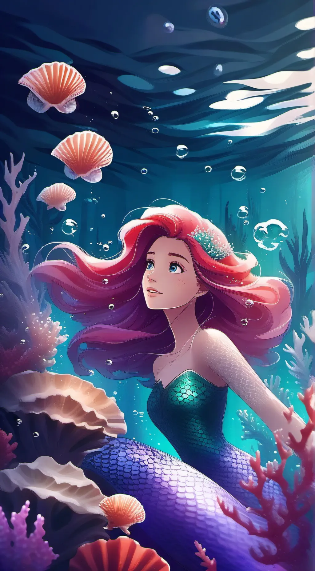 ai character: Ariel background