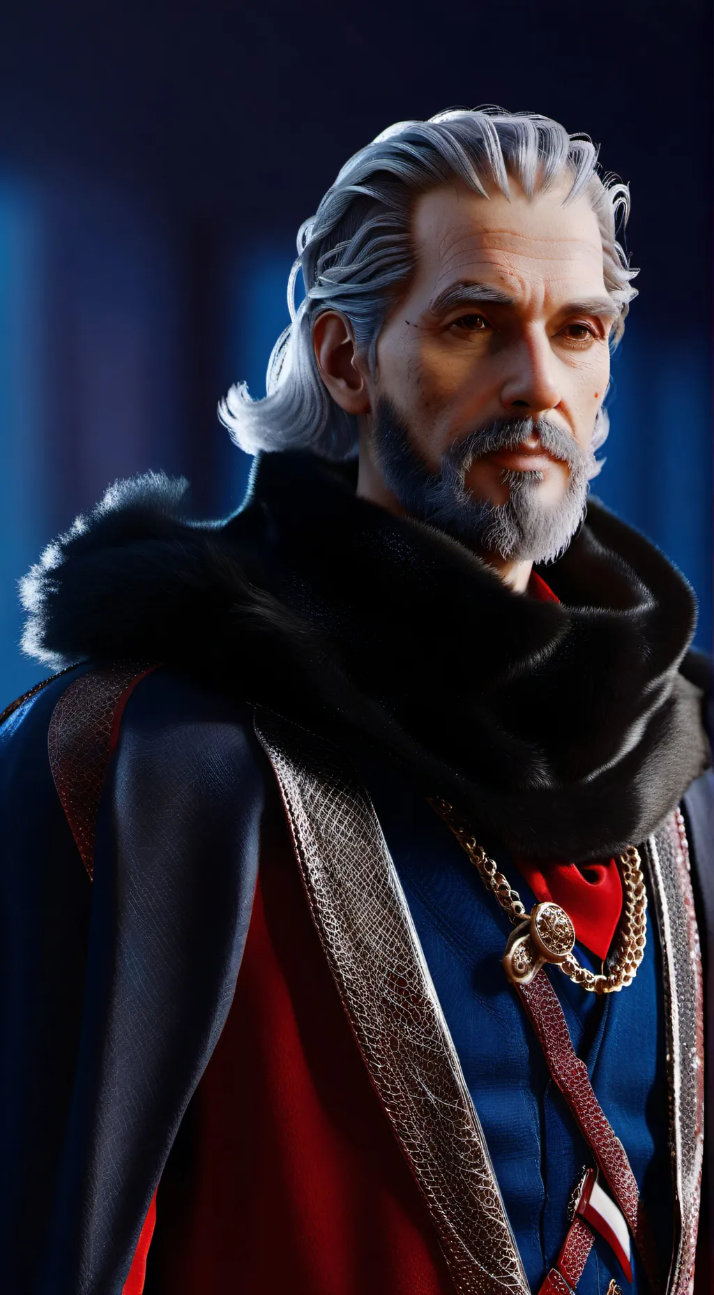 ai character: black background