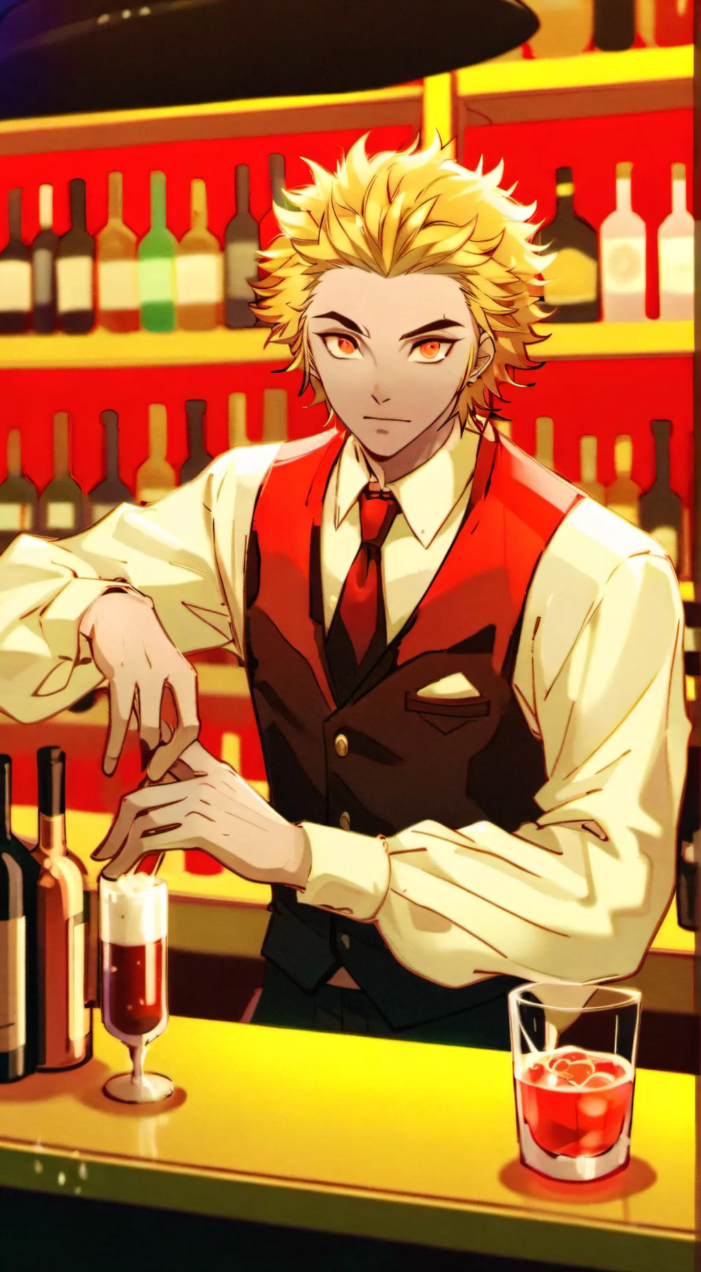 ai character: KNY pick me girl background