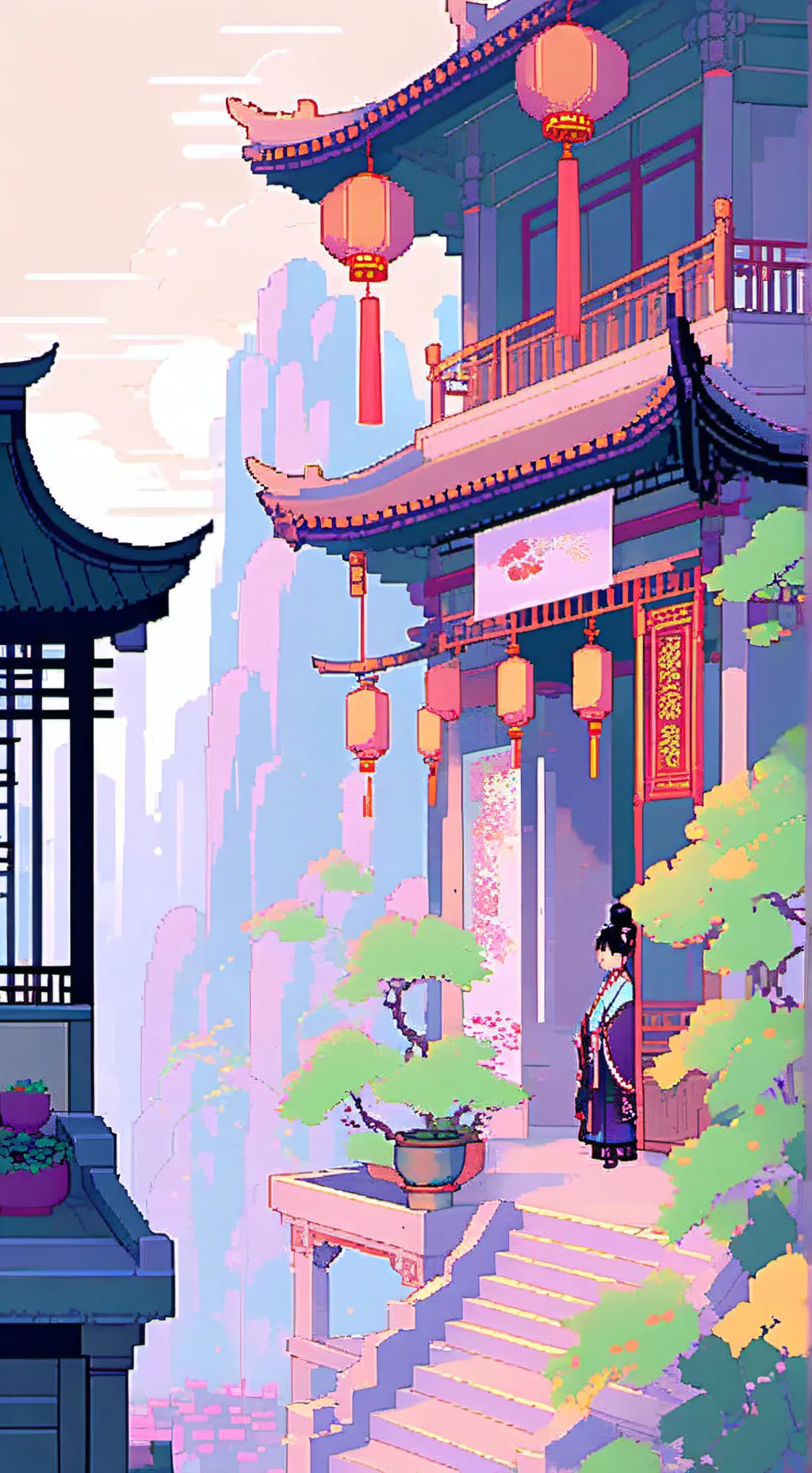 ai character: family vacation background