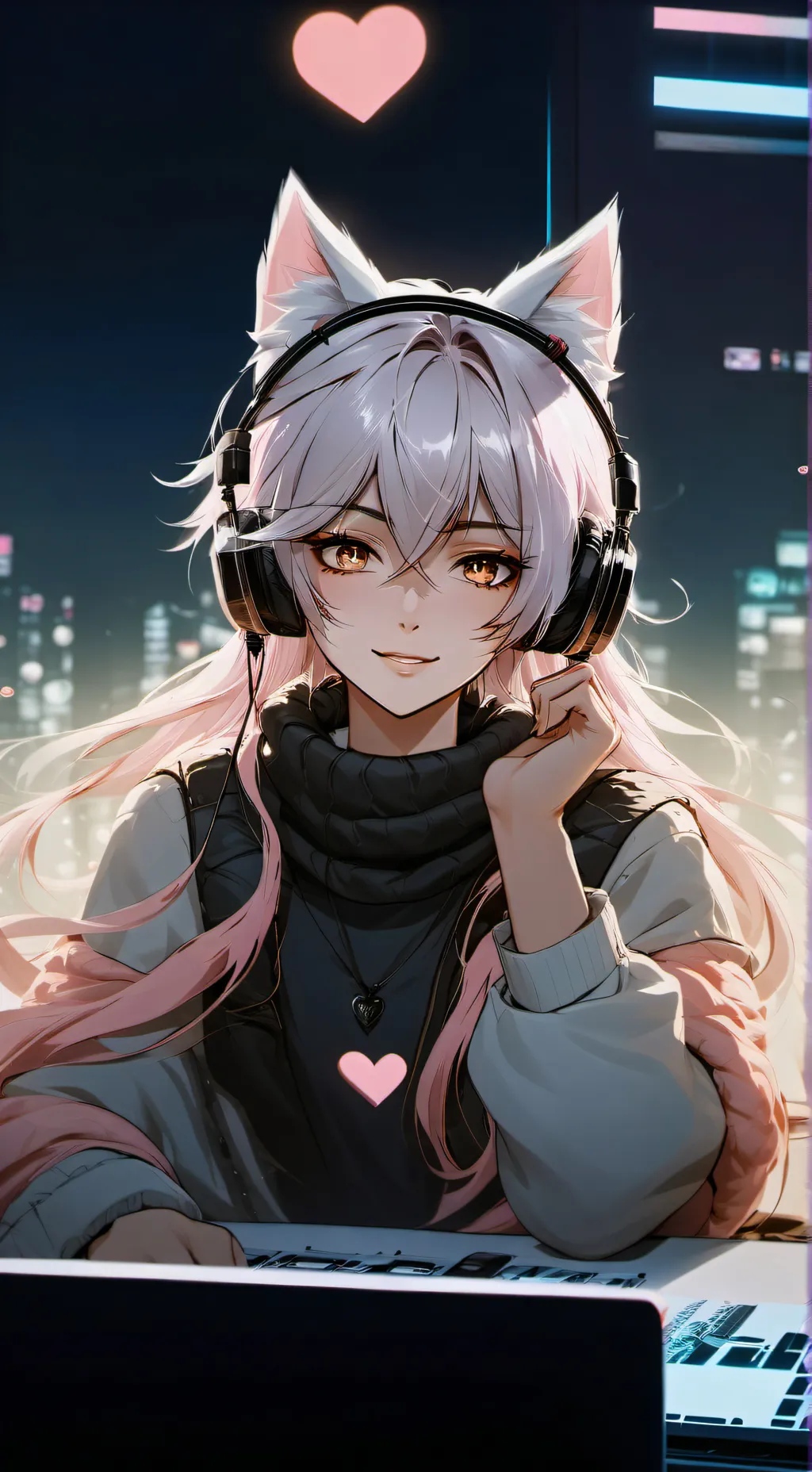 ai character: Luna background