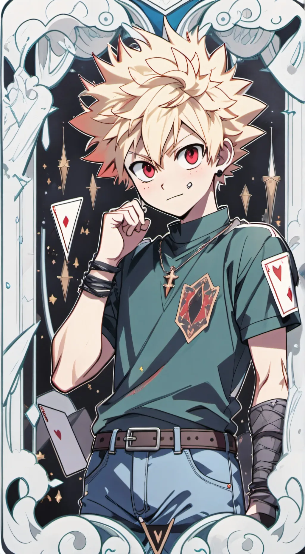 ai character: mha house  background