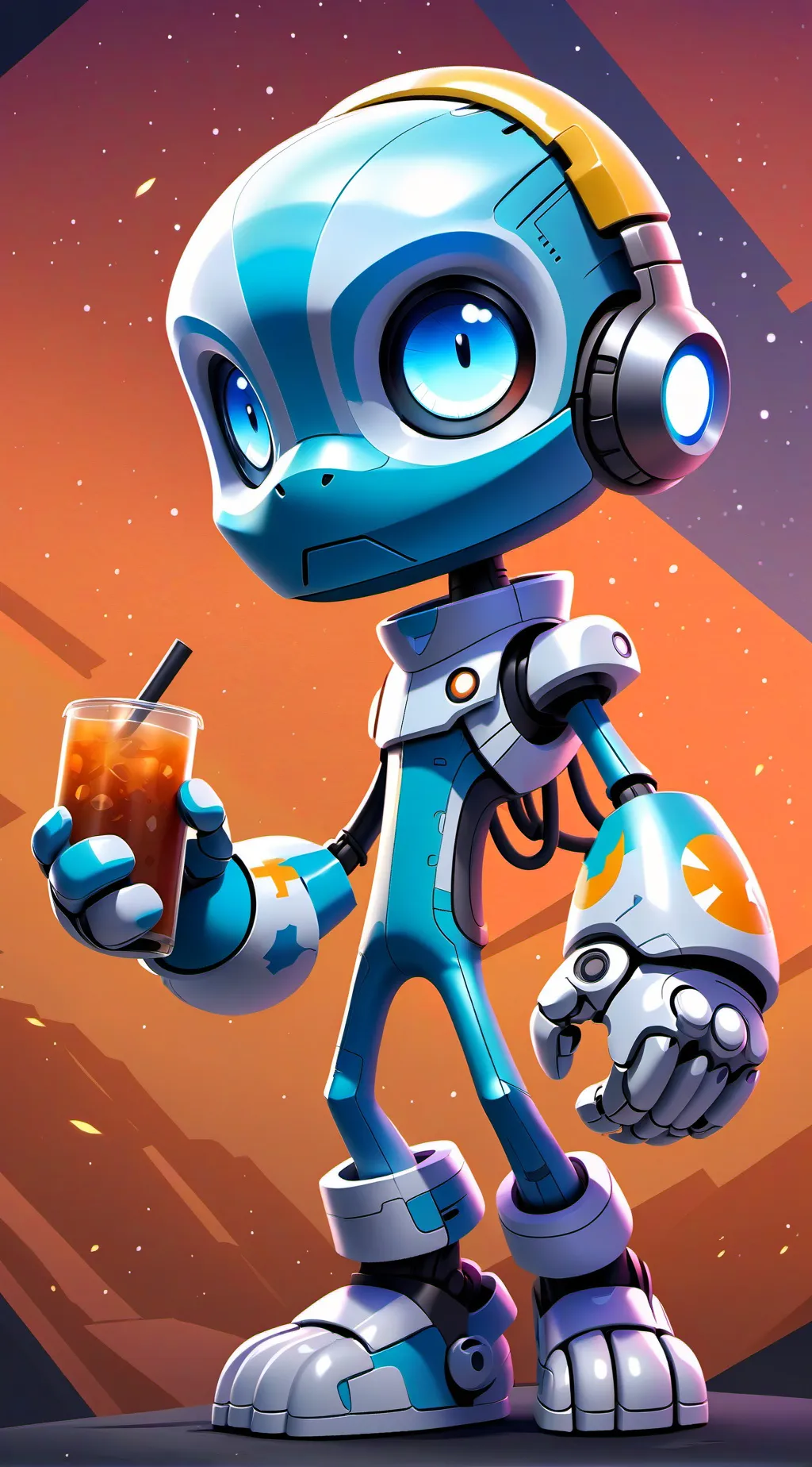 ai character: Nicki The Robot background