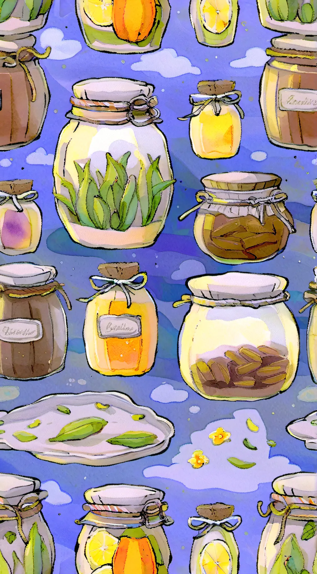ai character: Lucifer in a jar background