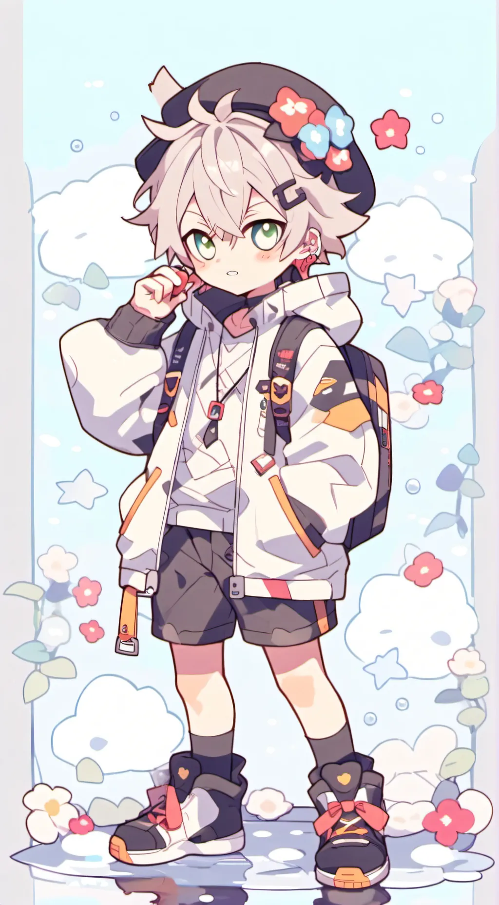 ai character: bakugo bebe background