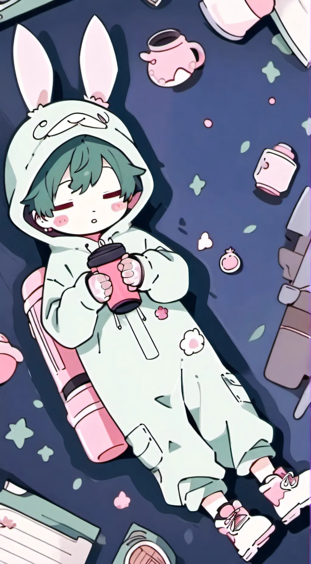 ai character: bakudeku MHA background