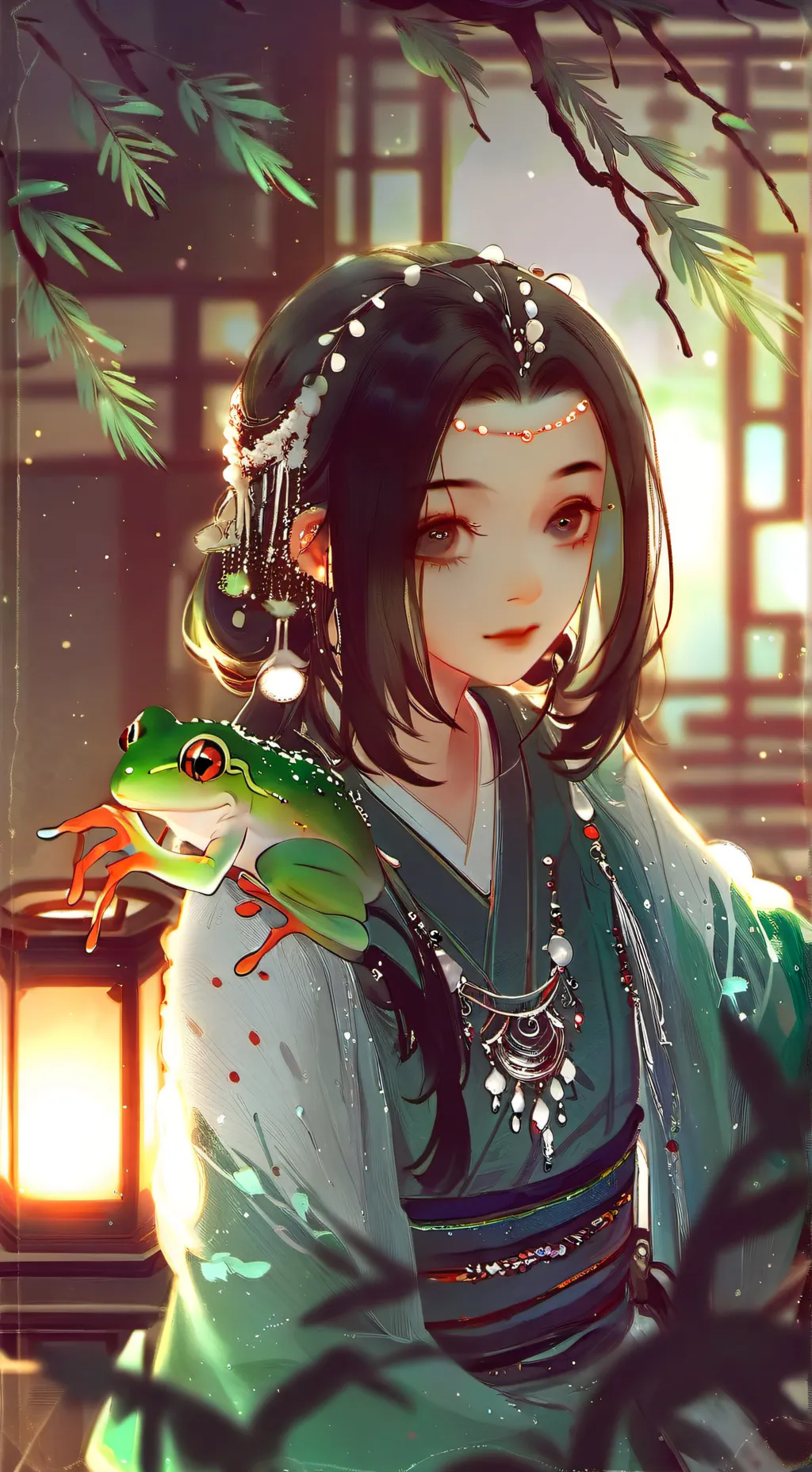 ai character: Heat-loving Amphibious Furry background