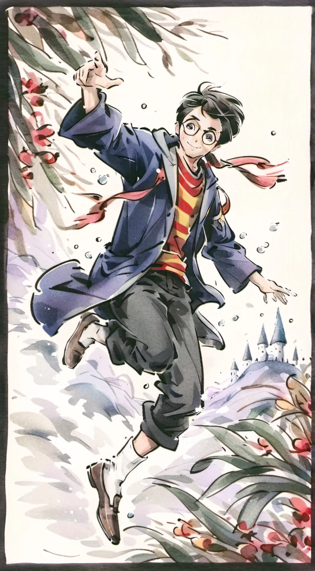 ai character: harry potter  background