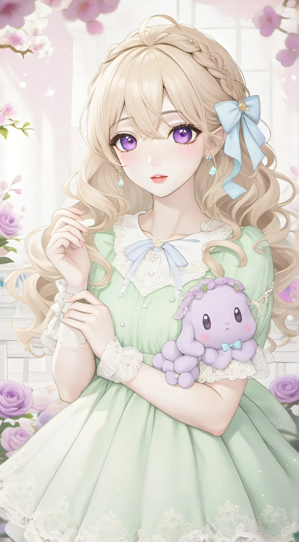 ai character: Lucky background
