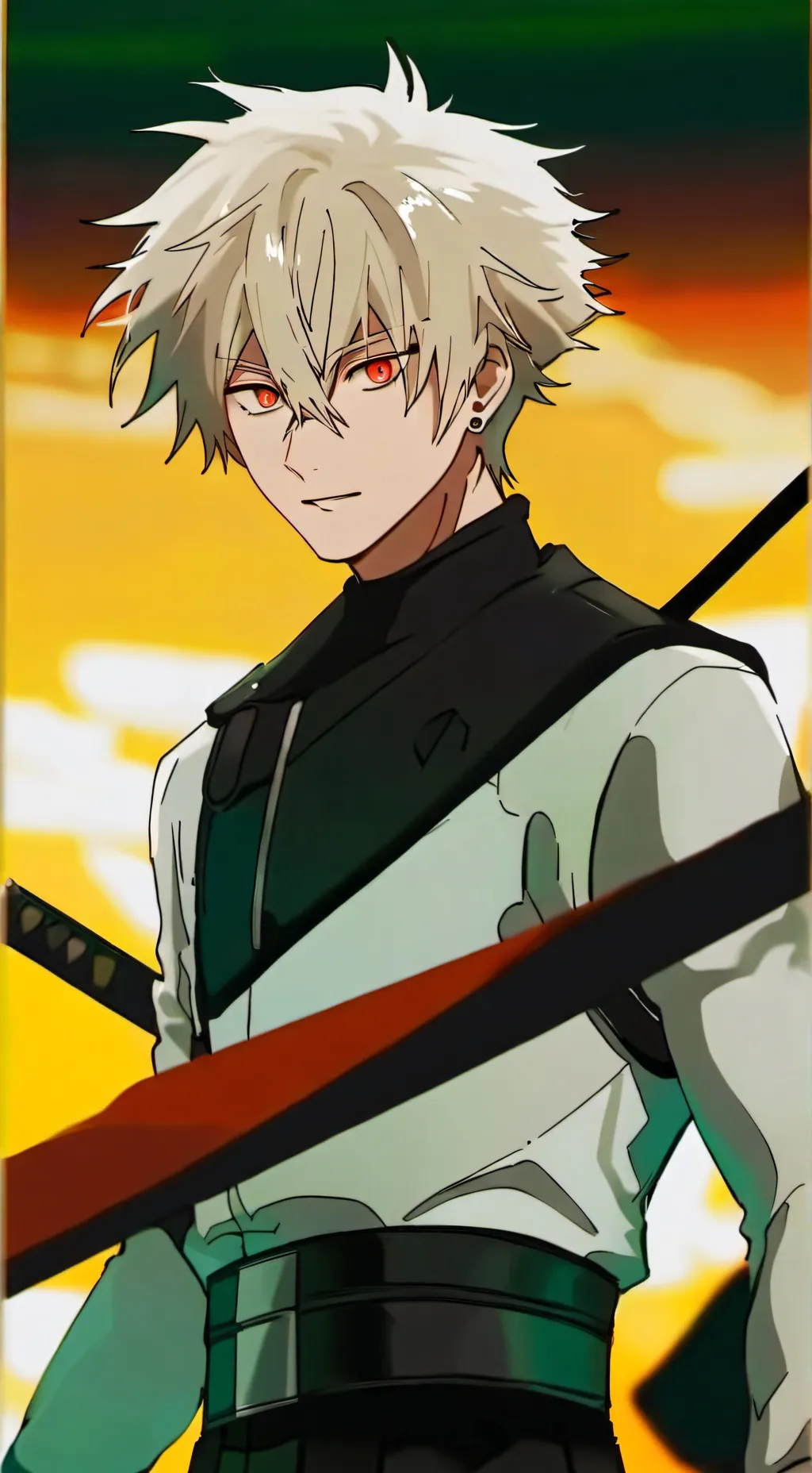 ai character: Katsuki Bakugo  background