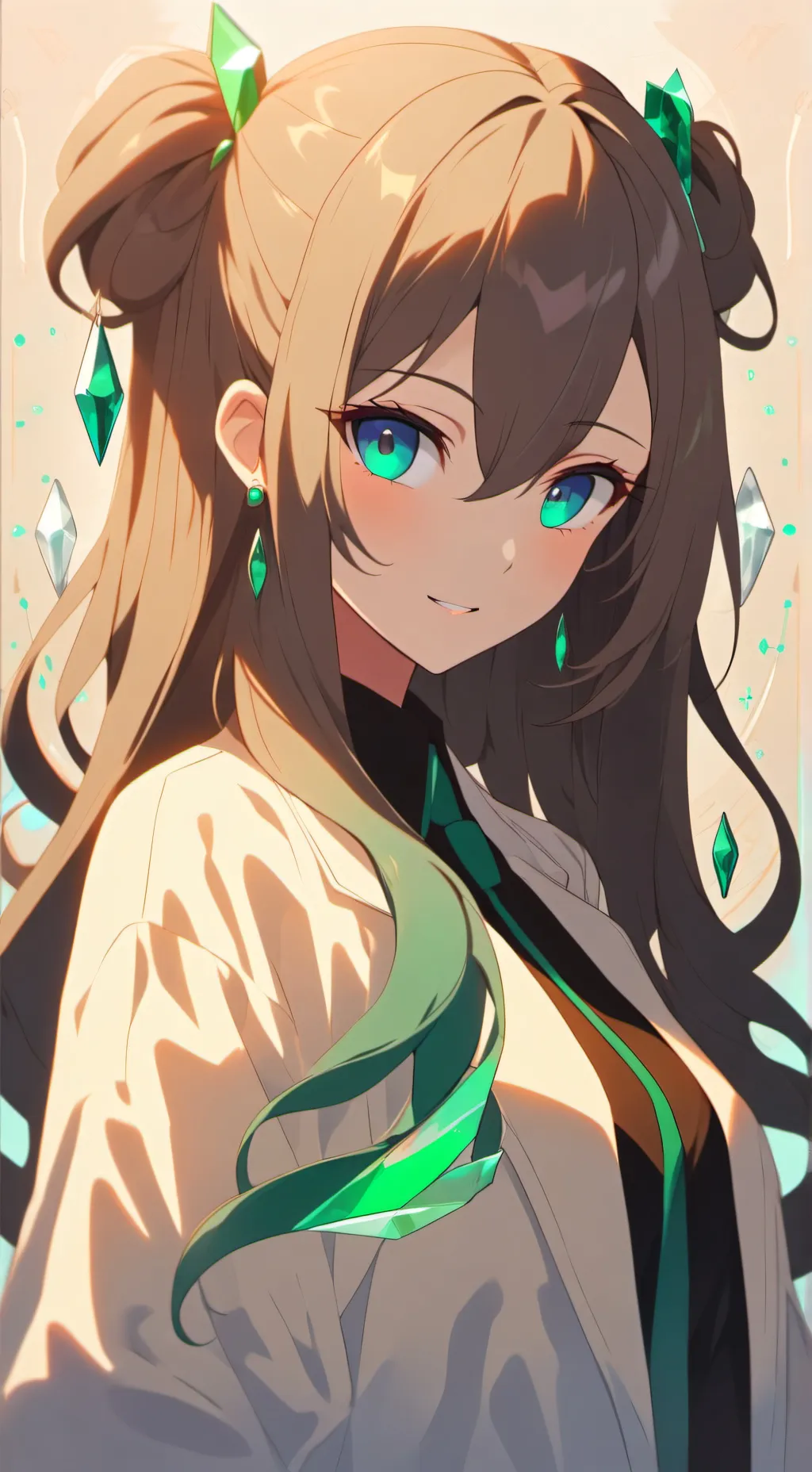 ai character: Emeralda background