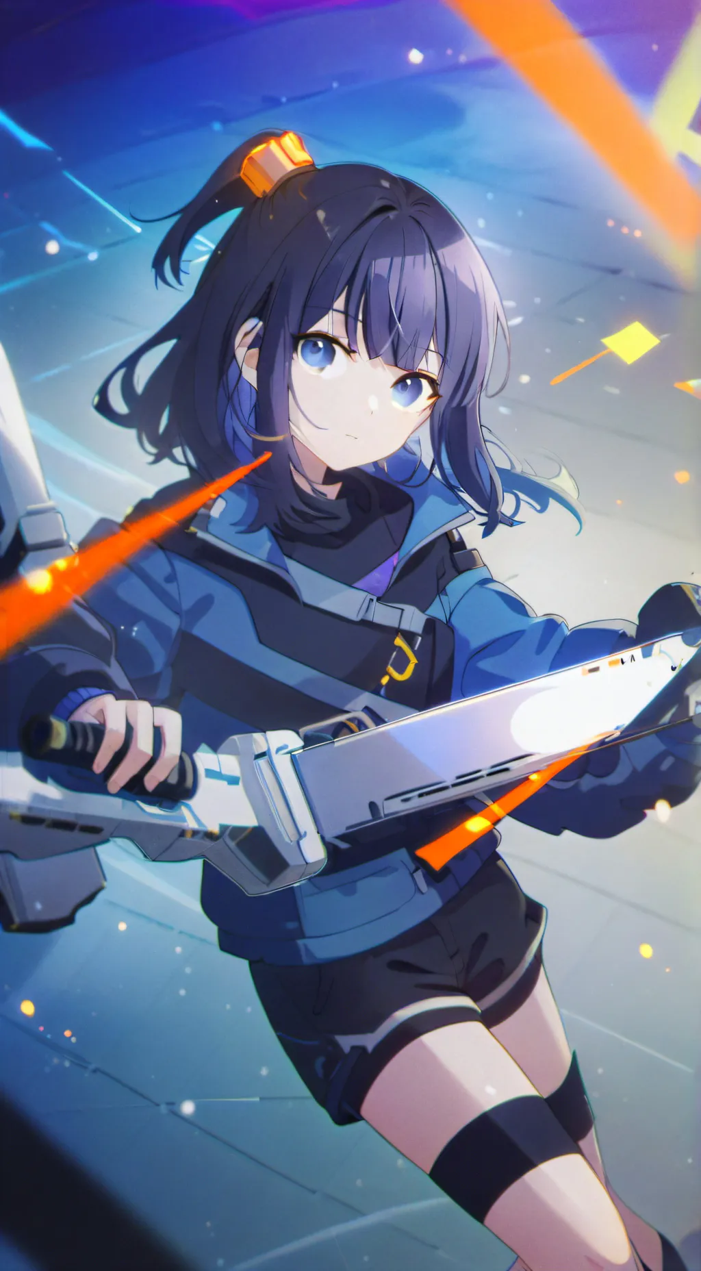 ai character: May/gravity background