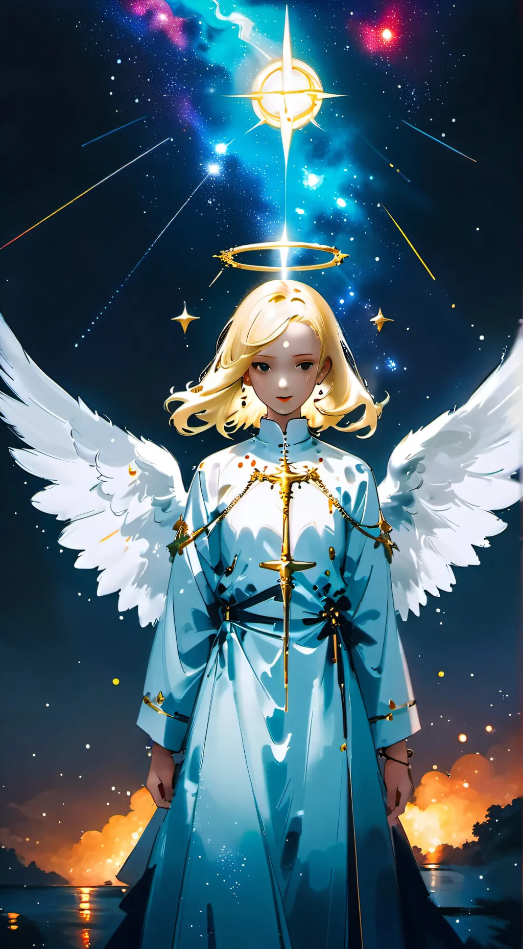ai character: Angel Luna  background