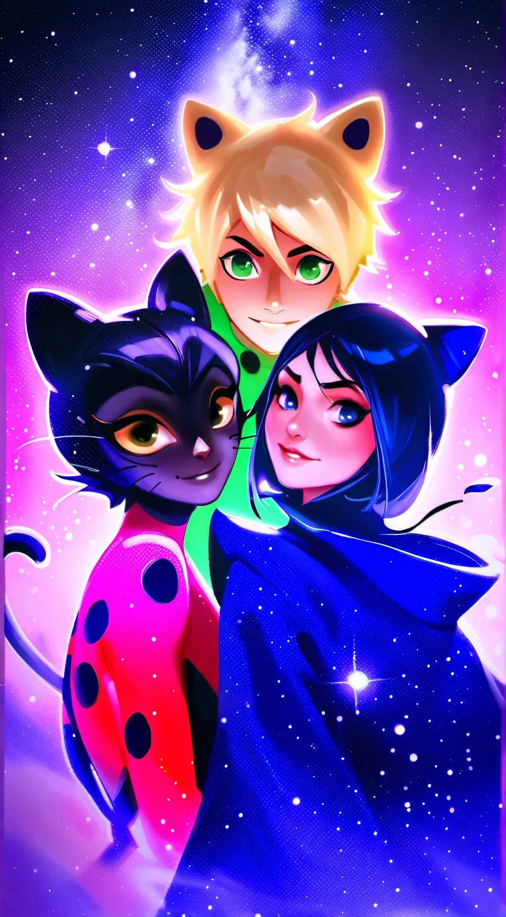 ai character: Miraculous  background
