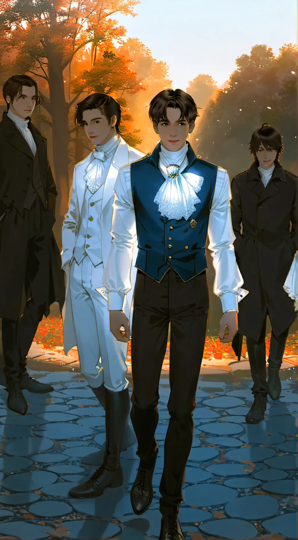 ai character: McFly x Hamilton background