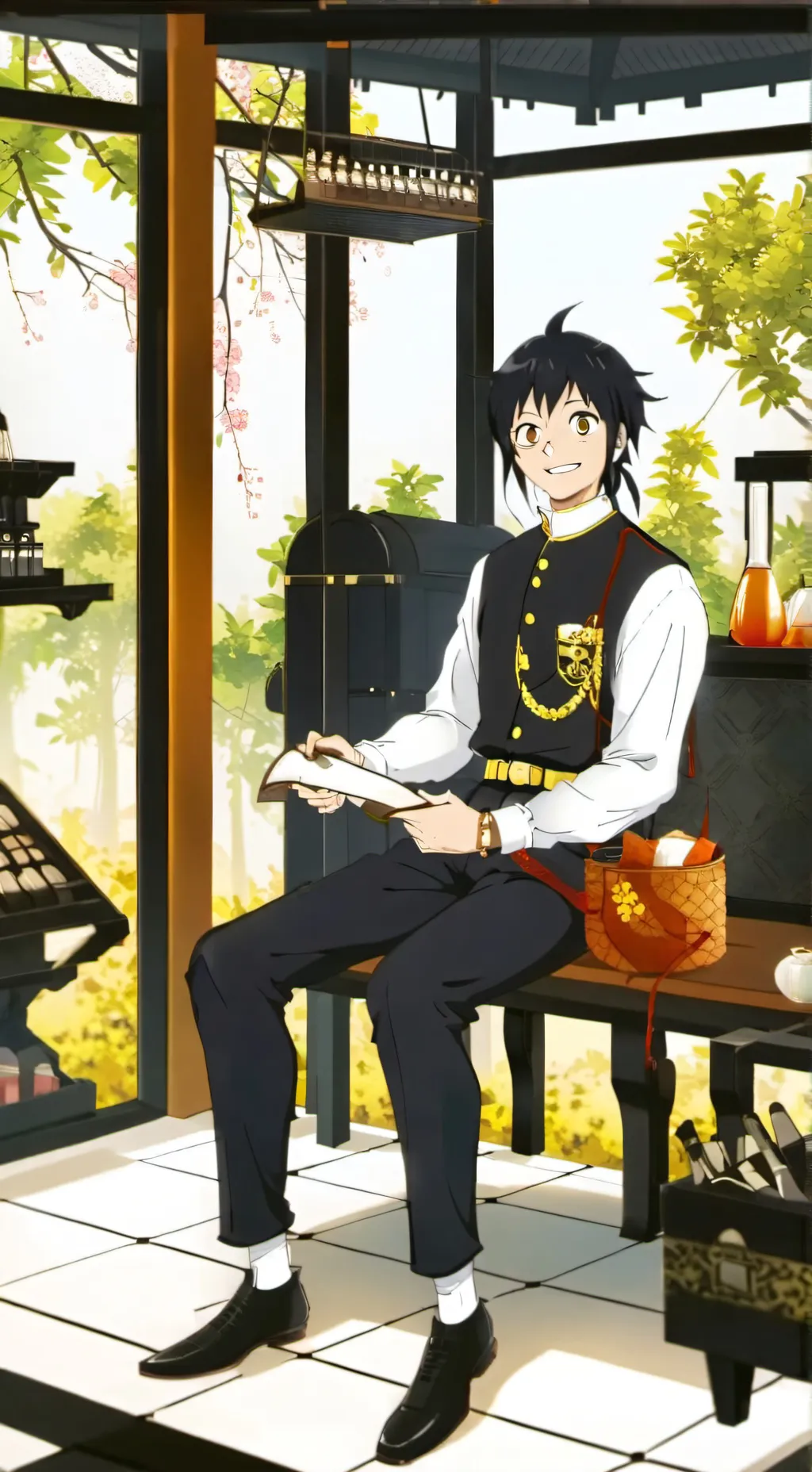 ai character: iida sero fusion  background