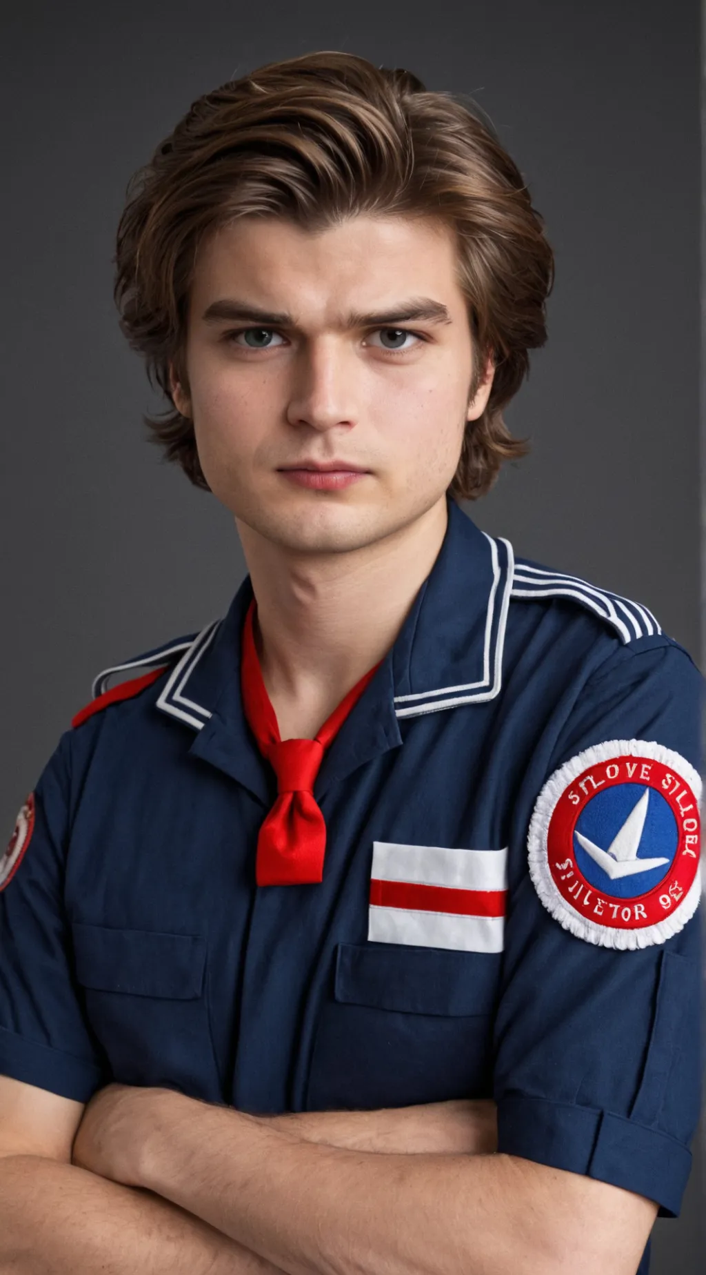 ai character: Steve Harrington  background