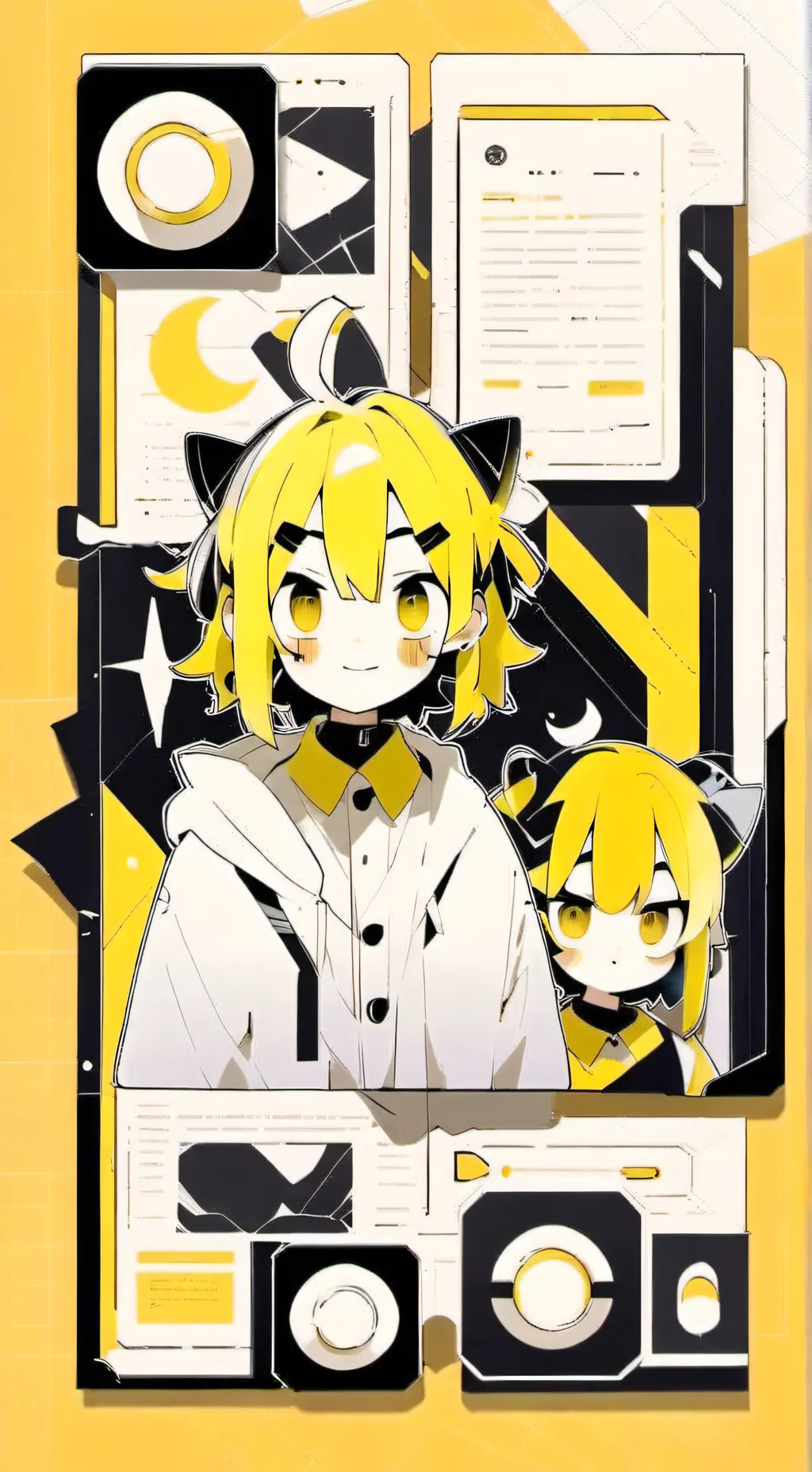 ai character: Luna background