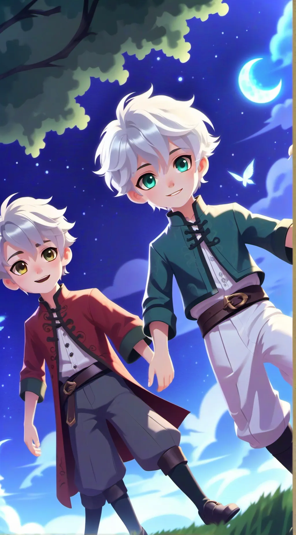 ai character: Mystery cups background