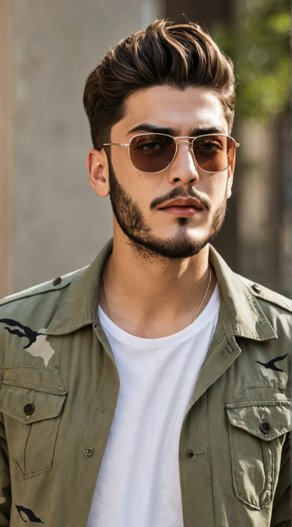 ai character: Saad Lamjarred background
