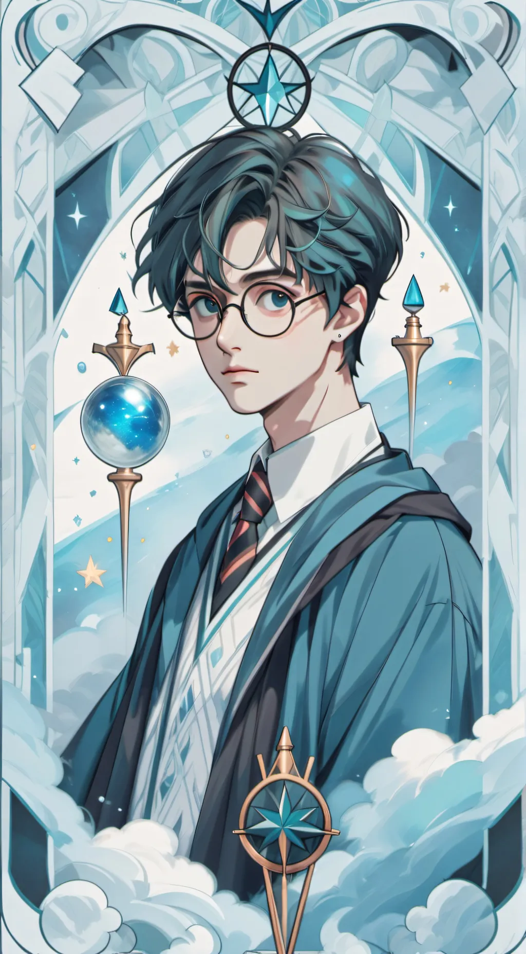 ai character: harry potter background