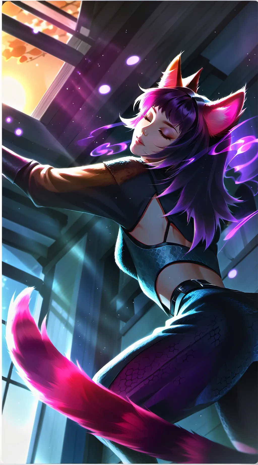 ai character: Wenda Sunlit background