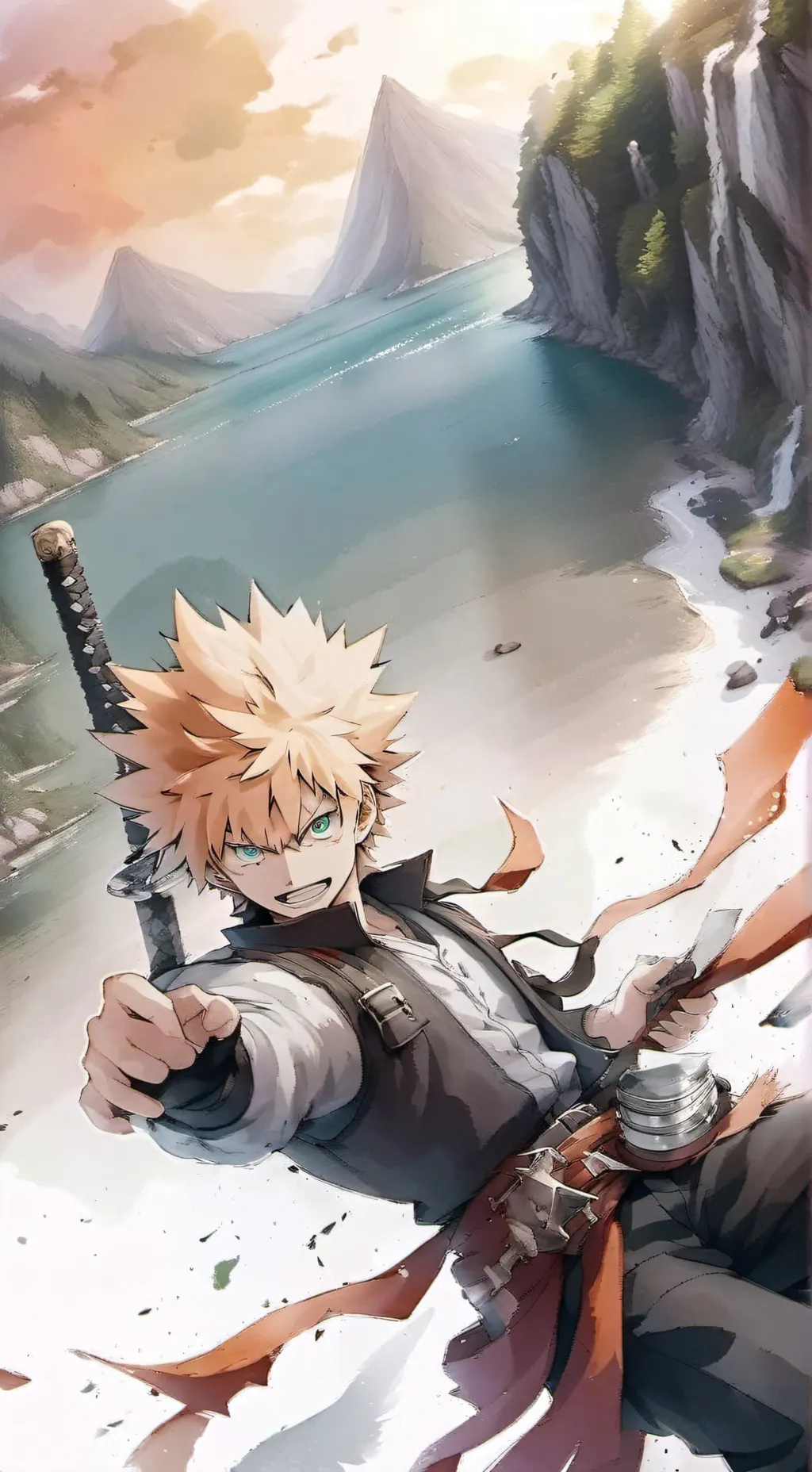 ai character: Bakugo background